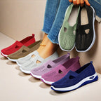 Mesh Flats Shoes Fashion Breathable Non-slip Soft Bottom Casual Shoes For Women Gronata