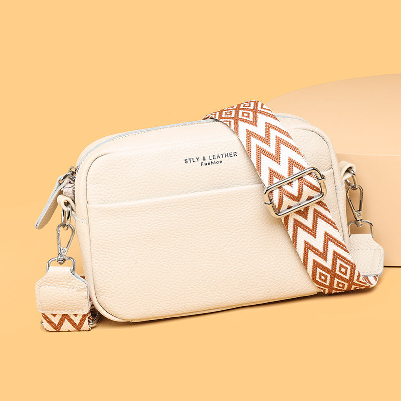 Fashion Shoulder Crossbody Bags With Rhombus Embroidered Wide Shoulder Strap Cute Small Square Bag Women Gronata