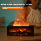 New Flame Aromatherapy Machine Colorful Essential Oil Diffuser Home Large Fog Volume Flame Humidifier 3D Flame Fireplace Machine Gronata