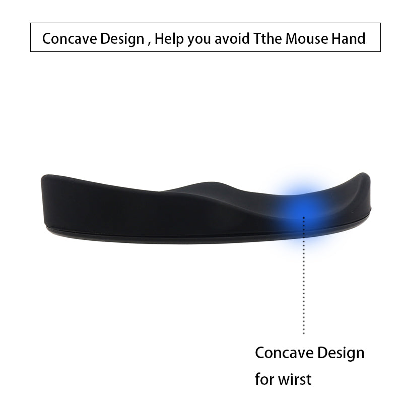 Ergonomic Mouse Wrist Rest Mouse Pads Silicon Gel Non-Slip Streamline Wrist Rest Support Mat Computer Mouse Pad For Office Gaming PC Accessories Gronata