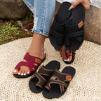 Summer New European And American Breathable Mesh Peep-toe Slippers Gronata
