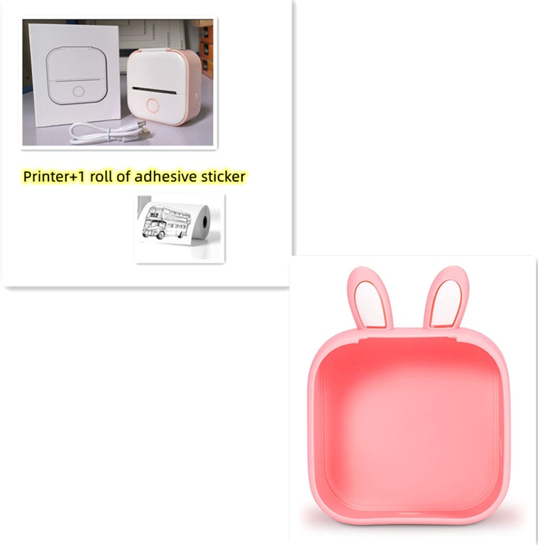 Portable Mini Thermal Label Printer Home Photo Printer Student Wrong Question Printer Bluetooth-compatible Mini Label Printer Price Tag Gronata