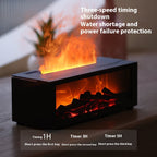 New Flame Aromatherapy Machine Colorful Essential Oil Diffuser Home Large Fog Volume Flame Humidifier 3D Flame Fireplace Machine Gronata