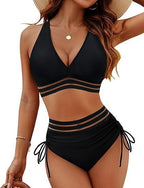 Women's High Waist Bikini Split Suit Gronata