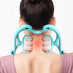 Multifunctional Manual Six-wheel Neck Massager Massage Relieve Roller Massage Tool Gronata