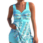 Plus Size Quick-drying Women's Split Skirt Bikini Swimsuit Gronata