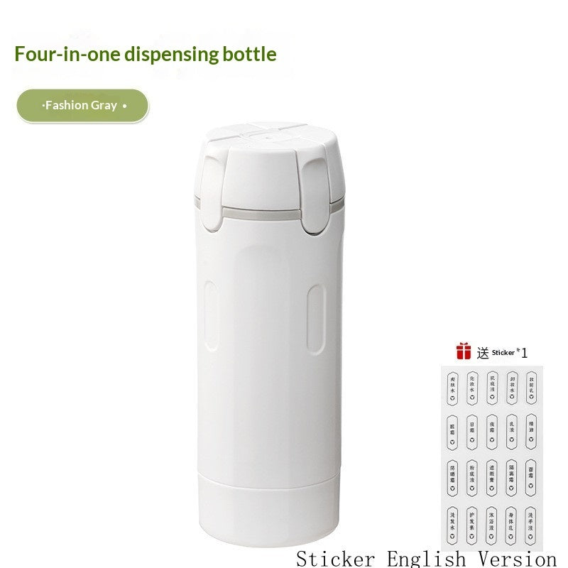 4 In 1 Travel Dispenser Portable Travel Bottles Leak Proof Leakproof Travel Container For Perfume Shampoo Conditioner Lotion Gronata