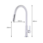 All-copper Hot-and-cold Pull-down Kitchen Faucet For The Sink