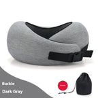 Soft Memory Foam Travel Neck Pillow U Shape Adjustable Support Comfortably Sleeping On Plane Car Office Noon Break Gronata