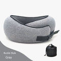Travel Neck Pillow Non-Deformed Airplane Pillow Travel Neck Cushion Durable U-Shaped Travel Memory Cotton Nap Neck Pillow Gronata