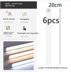 Smart Infrared Sensor Lamp Wireless Magnetic Long Cabinet Light With Rechargeable Hallway Wardrobe Gronata