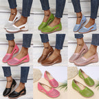Round Toe Wedge Cross-border Large Size Flat Bottom Women's Sandals Gronata