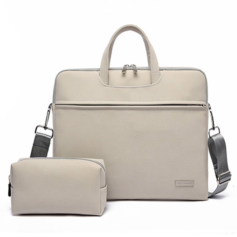 PU Leather Women Laptop Bag Notebook Carrying Case Briefcase For Macbook Air 13.3 14 15.6 Inch Men Handbags Shoulder Mouse Bag Gronata
