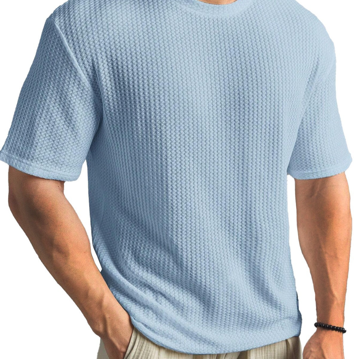 Casual Versatile Solid Color Men's Summer T-shirt Gronata