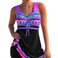 Plus Size Quick-drying Women's Split Skirt Bikini Swimsuit Gronata