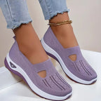 Mesh Flats Shoes Fashion Breathable Non-slip Soft Bottom Casual Shoes For Women Gronata