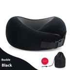 Soft Memory Foam Travel Neck Pillow U Shape Adjustable Support Comfortably Sleeping On Plane Car Office Noon Break Gronata