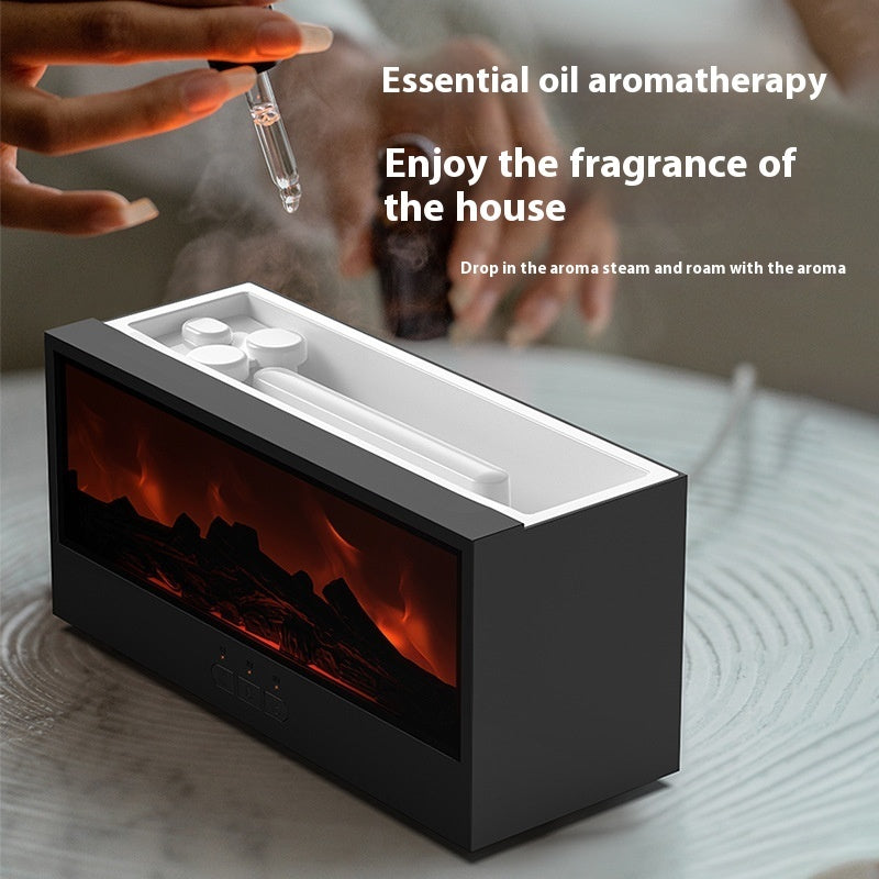 Simulated 3D Fireplace Flame Aroma Diffuser Gronata