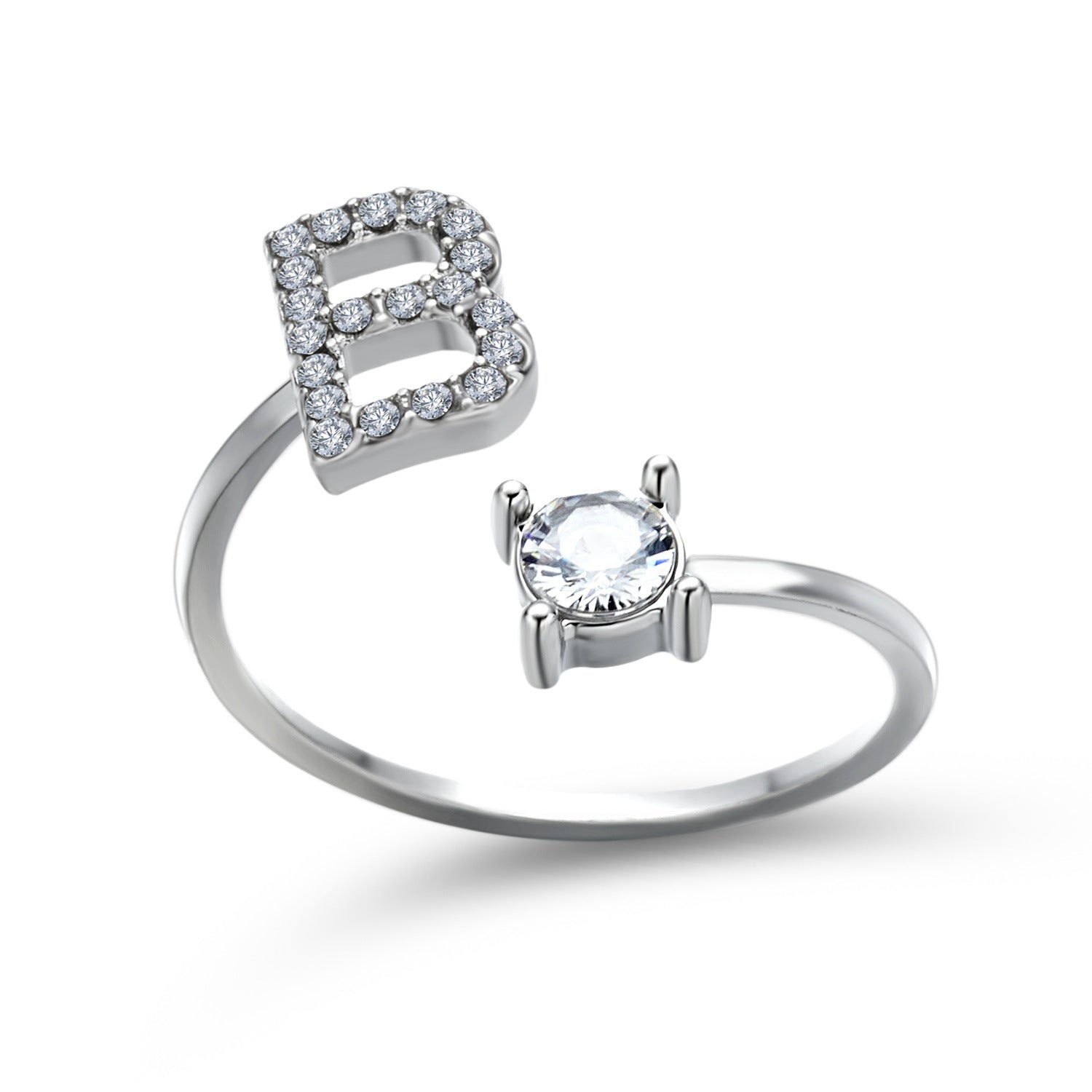 New Design Adjustable 26 Initial Letter Ring Fashion Jewelry For Women Simple Elegant Jewelry Gronata