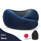 Soft Memory Foam Travel Neck Pillow U Shape Adjustable Support Comfortably Sleeping On Plane Car Office Noon Break Gronata