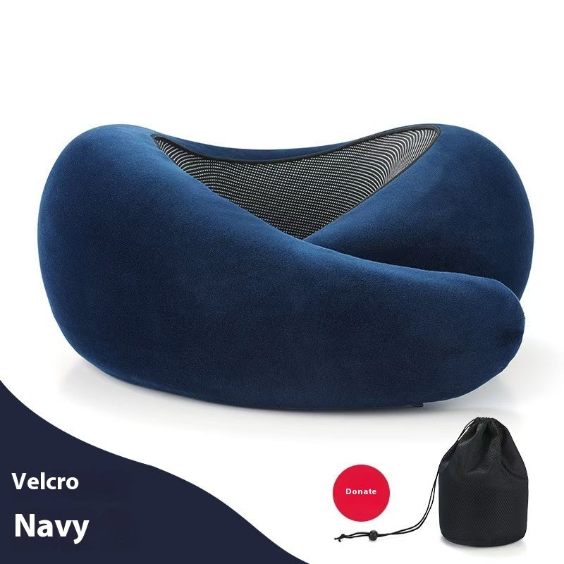 Soft Memory Foam Travel Neck Pillow U Shape Adjustable Support Comfortably Sleeping On Plane Car Office Noon Break Gronata