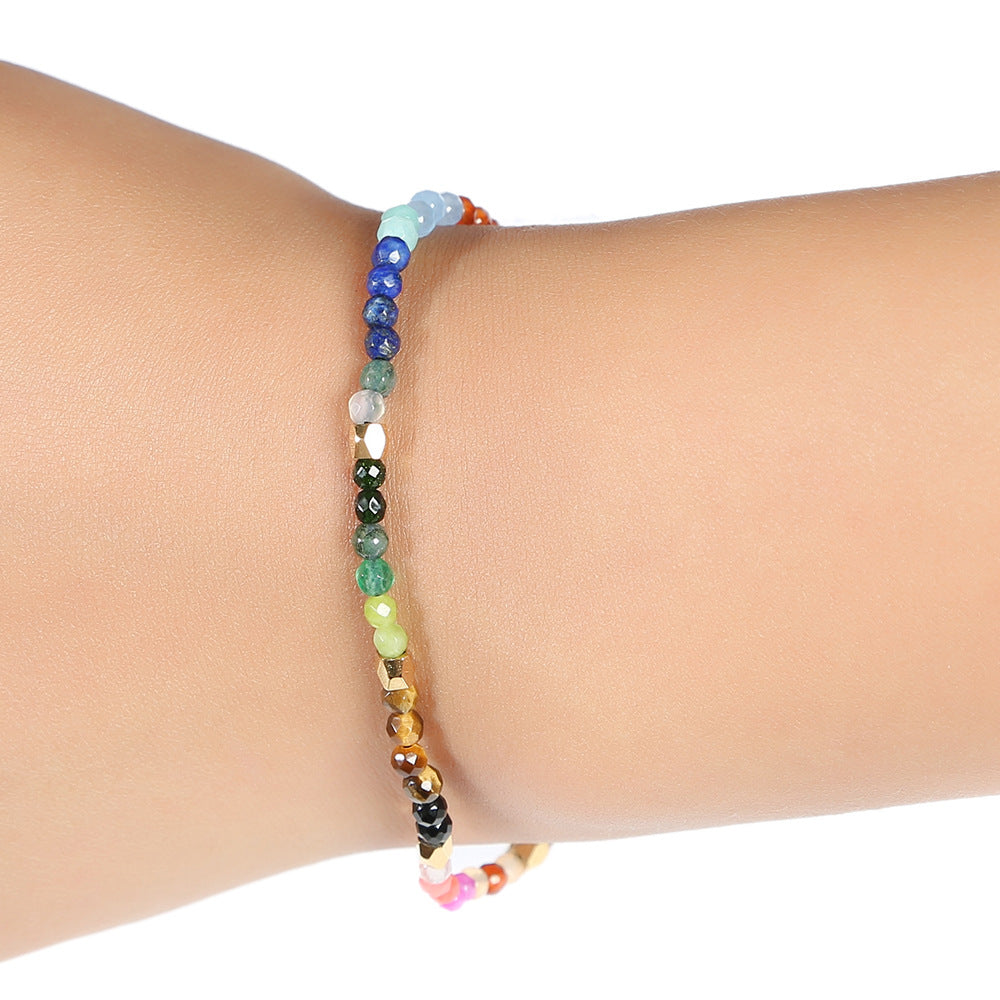12 Constellations Seven Chakras Colored Stones Bracelet Gronata