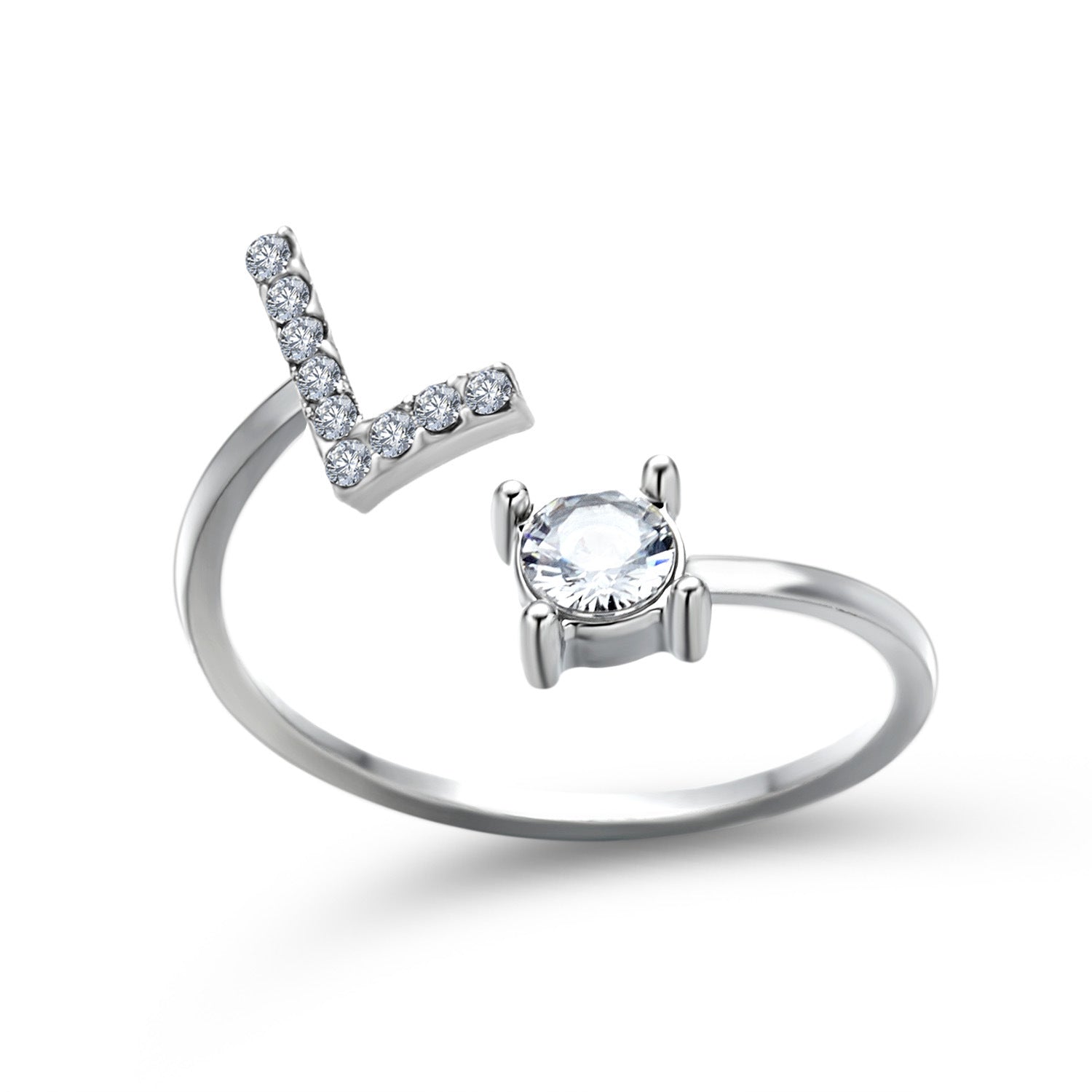 New Design Adjustable 26 Initial Letter Ring Fashion Jewelry For Women Simple Elegant Jewelry Gronata
