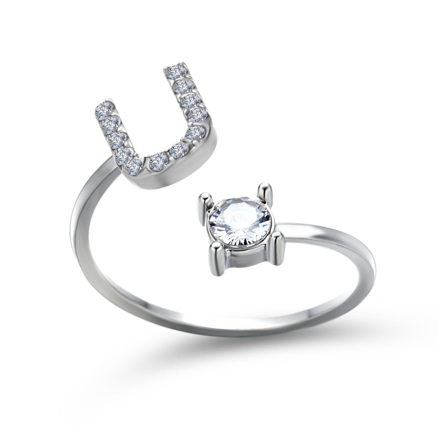 New Design Adjustable 26 Initial Letter Ring Fashion Jewelry For Women Simple Elegant Jewelry Gronata