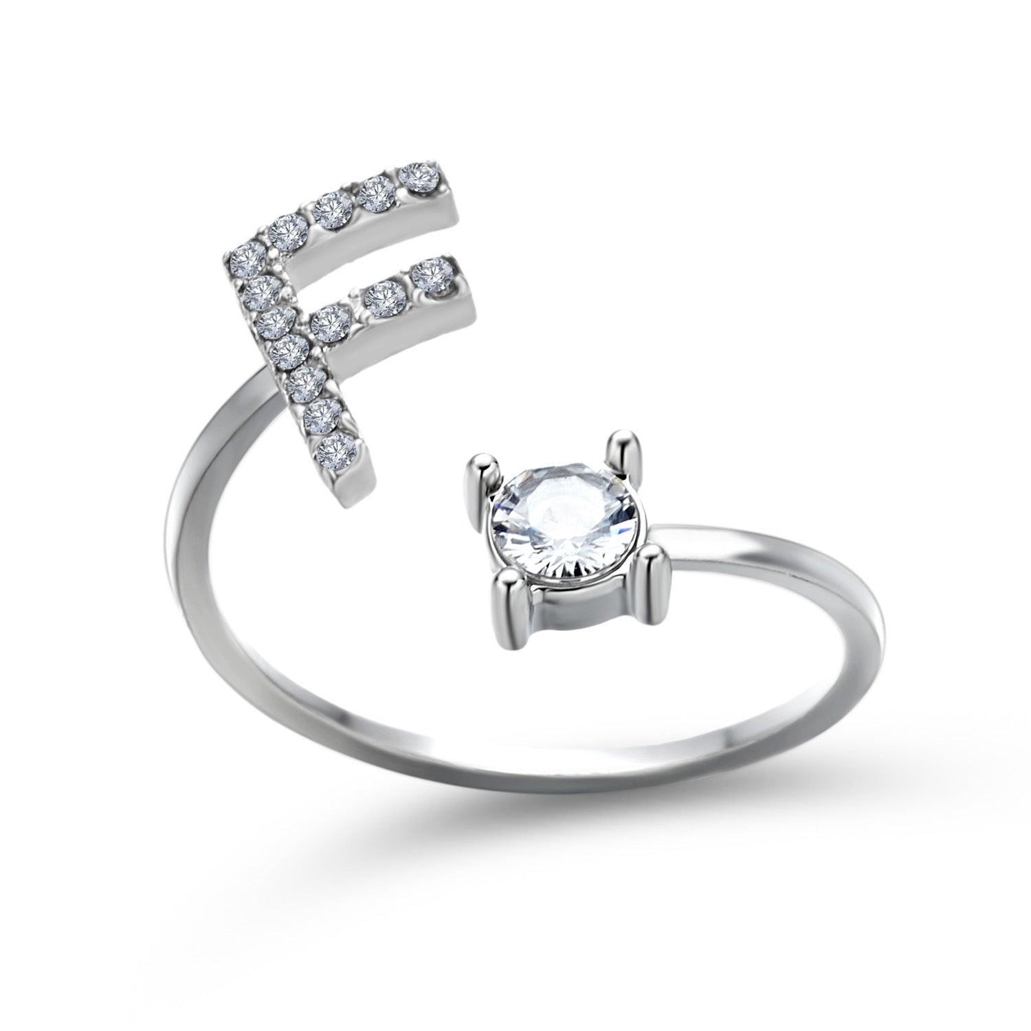 New Design Adjustable 26 Initial Letter Ring Fashion Jewelry For Women Simple Elegant Jewelry Gronata