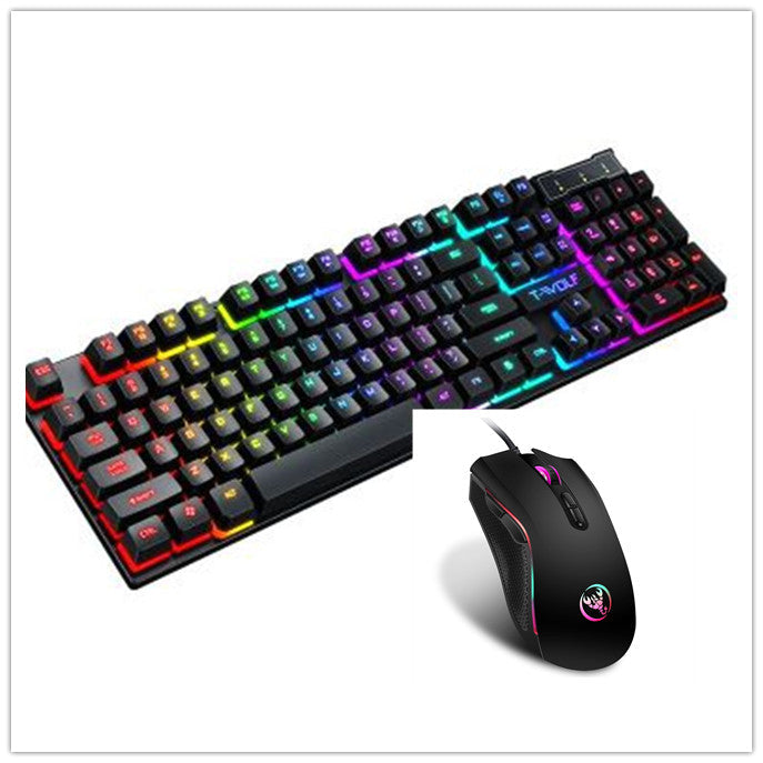 Gaming Usb Luminous Wired Keyboard Floating Manipulator Gronata