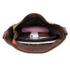 Hobos Zipper Bucket Bags With Adjustable Shoulder-strap Handbags Temperament High Capacity Messenger Shoulder Bag For Women Gronata