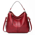 Hobos Zipper Bucket Bags With Adjustable Shoulder-strap Handbags Temperament High Capacity Messenger Shoulder Bag For Women Gronata