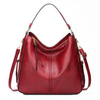 Hobos Zipper Bucket Bags With Adjustable Shoulder-strap Handbags Temperament High Capacity Messenger Shoulder Bag For Women Gronata