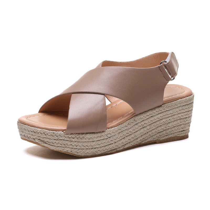 Rubber Viscose Shoes Side And Back Women's Sandals Gronata