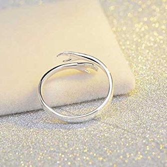 Alloy Simple Hands Hug Ring Opening Adjustable Jewelry Gronata