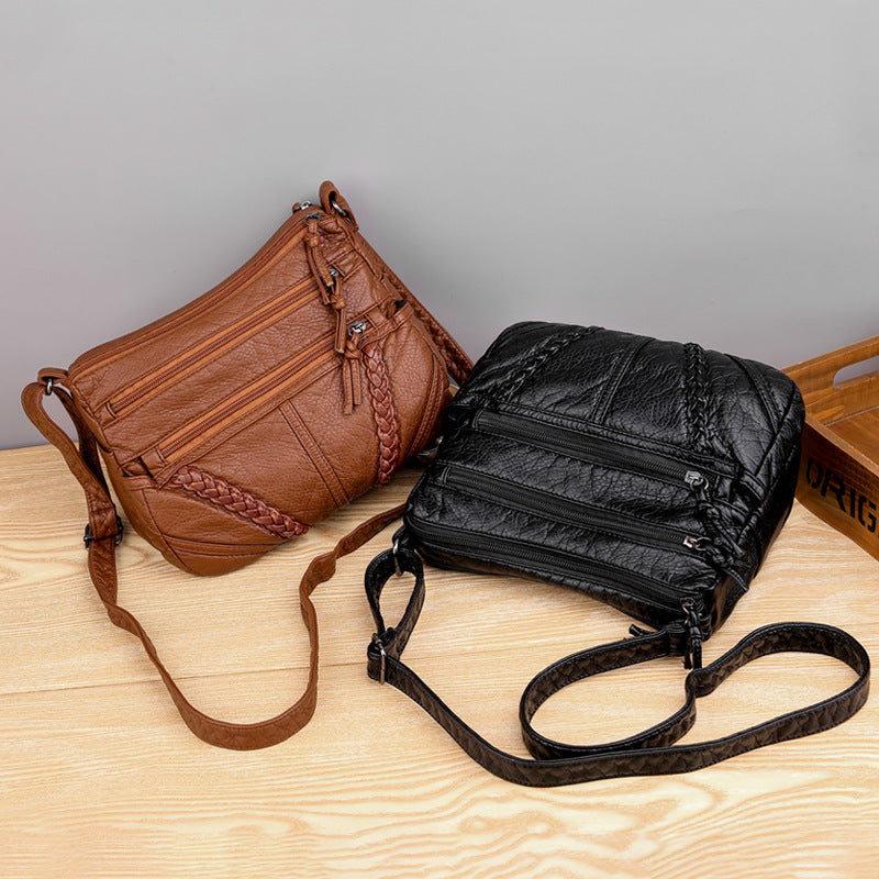 Soft Leather Sense Large Capacity Ladies Messenger Bag Gronata