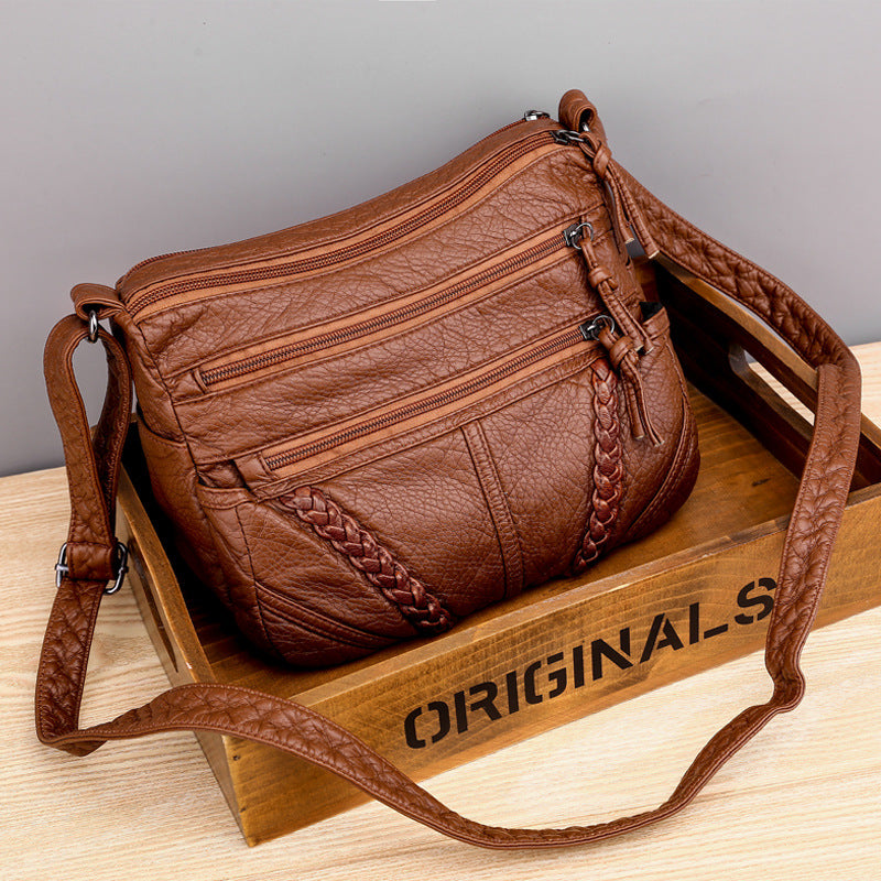 Soft Leather Sense Large Capacity Ladies Messenger Bag Gronata