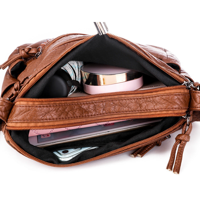 Soft Leather Sense Large Capacity Ladies Messenger Bag Gronata