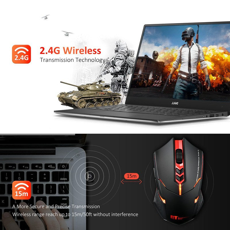 Power-Saving Silent Luminous Wireless Mouse Gronata