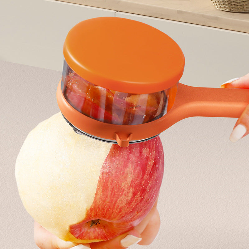 Kitchen Multi-Functional Peeler With Bucket Storage Scratcher Fruit Peeling Knife Storage Peeler Kitchen Gadgets Gronata