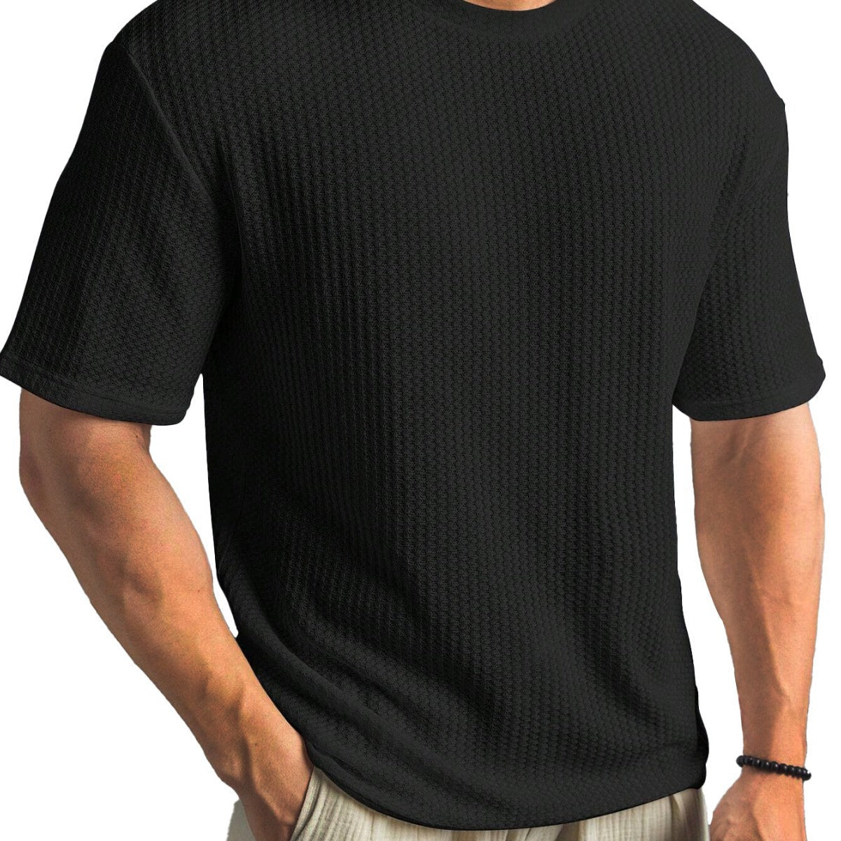 Casual Versatile Solid Color Men's Summer T-shirt Gronata