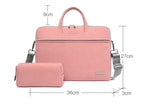PU Leather Women Laptop Bag Notebook Carrying Case Briefcase For Macbook Air 13.3 14 15.6 Inch Men Handbags Shoulder Mouse Bag Gronata