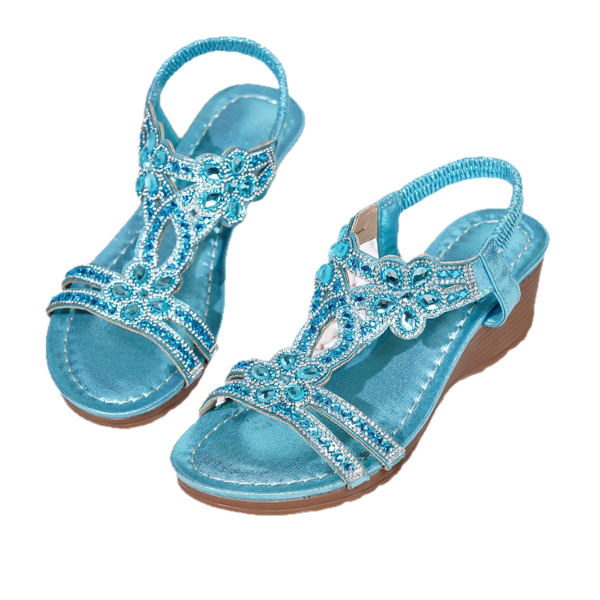 Bohemian-style Thick-soled Wedge Sandals Gronata