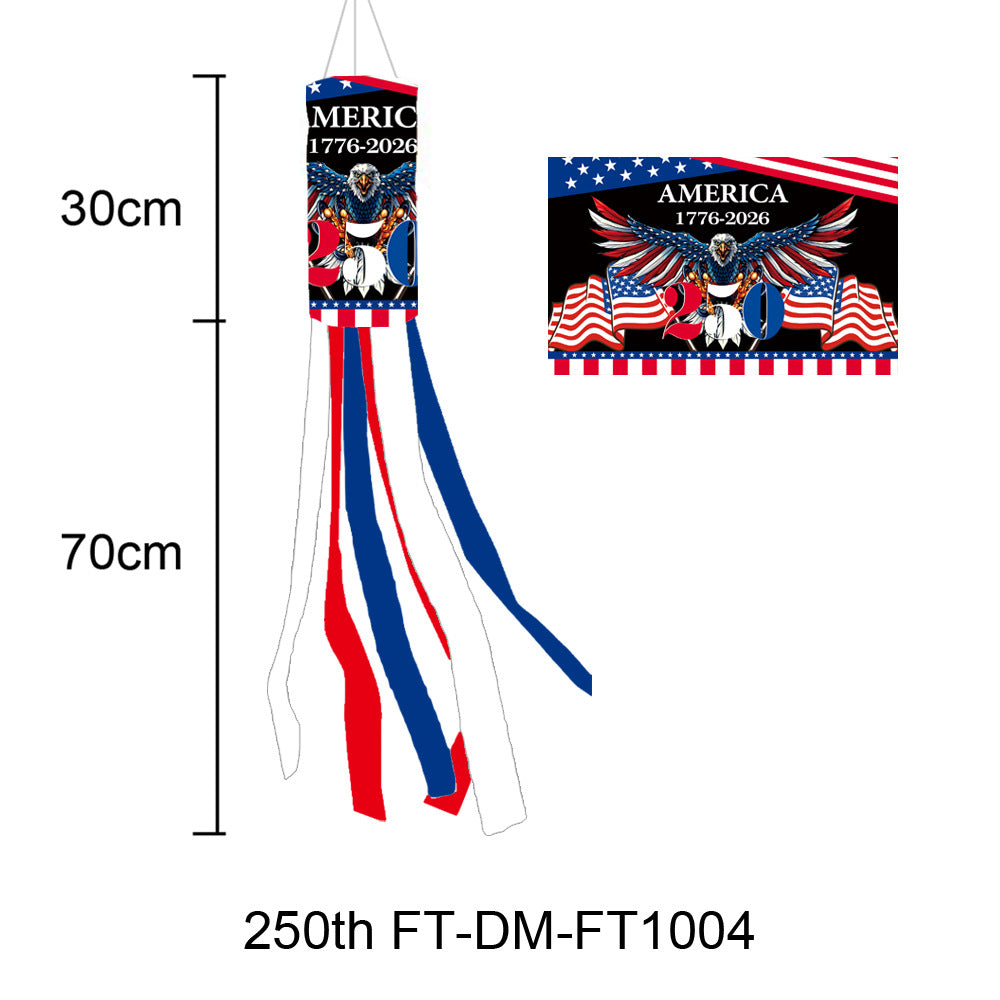 250th Anniversary Art Deco Windsock Flag Gronata