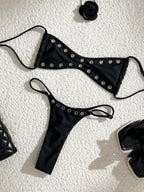 Tube-top Backless Lace-up Sexy Bikini Two-piece Swimsuit Gronata