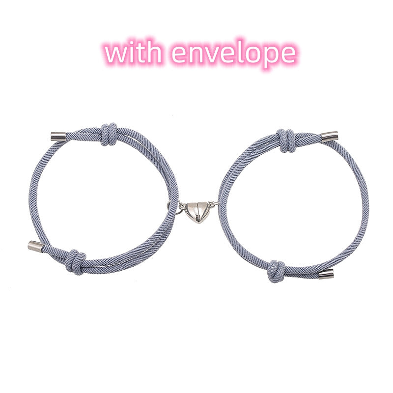 Simple Nylon Love Magnetic Bracelet Gronata