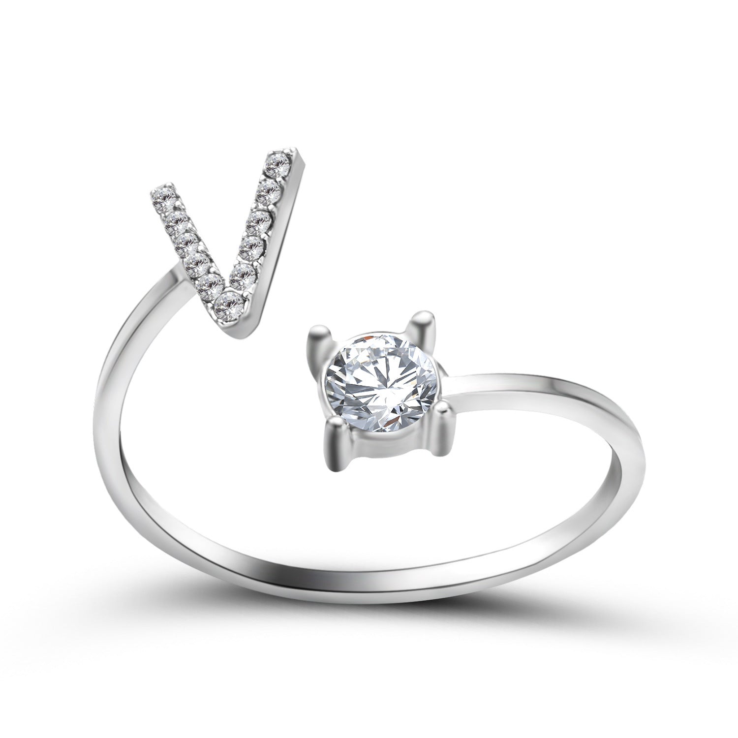 New Design Adjustable 26 Initial Letter Ring Fashion Jewelry For Women Simple Elegant Jewelry Gronata