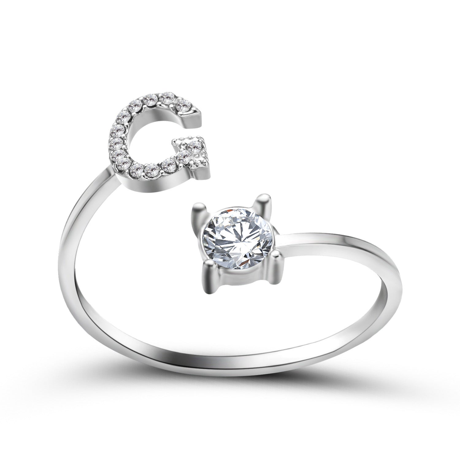 New Design Adjustable 26 Initial Letter Ring Fashion Jewelry For Women Simple Elegant Jewelry Gronata