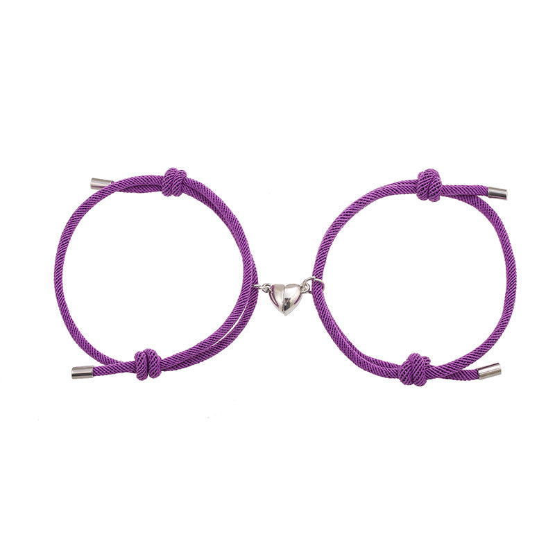 Simple Nylon Love Magnetic Bracelet Gronata