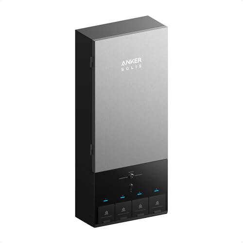 Anker SOLIX Power Dock, 200A Automatic Whole-Home Backup Transfer Switch for E10, ≤20ms Seamless Switchover, Reduce Up to 80% Bills, 12-Circuit Smart Prioritization, NEMA 3R Gronata